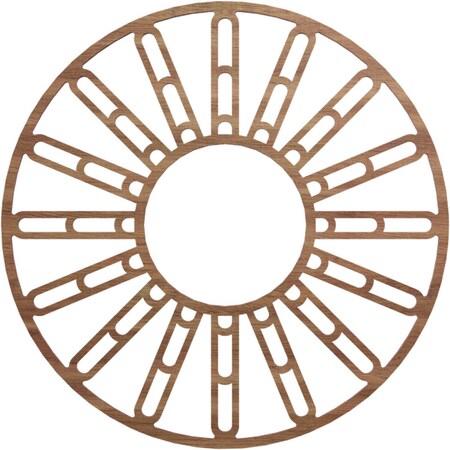 Ekena Millwork Hale Wood Fretwork Pierced Ceiling Medallion, Walnut, 22"OD x 8"ID x 1/4"T CMWP22X22X0250HHWA